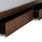 Baxton Studio Cosma Ash Walnut Wood 4-Drawer Queen Size Platform Storage Bed 173-9432-10669 - alternate 5